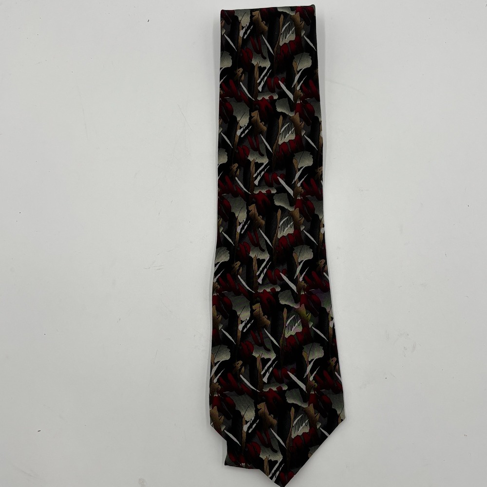 J. Garcia Abstract Pattern Silk Necktie Multicolor‎ Men's Tie Pre-Owned